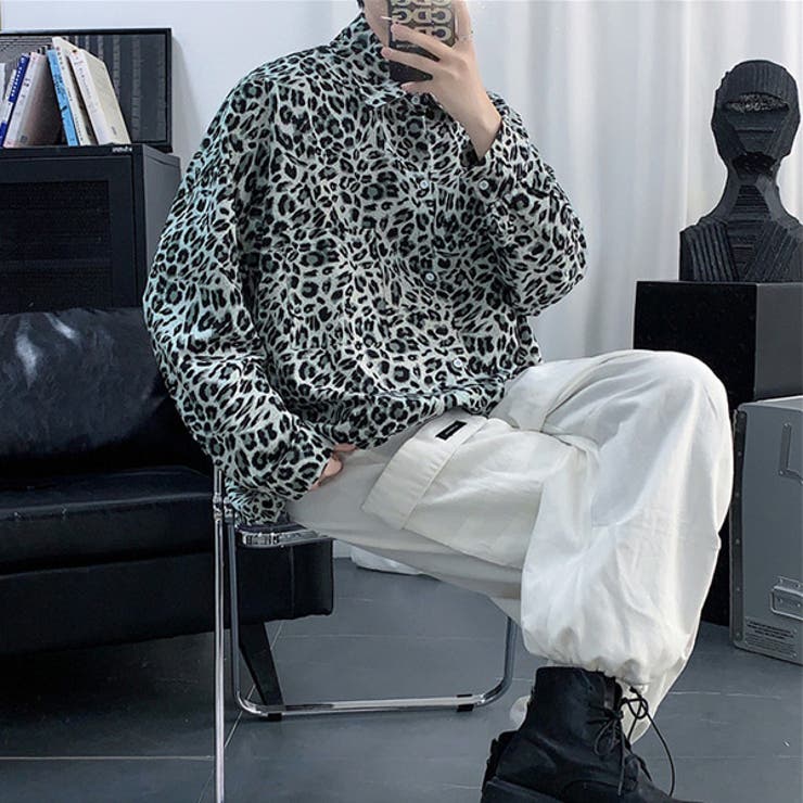 楽天市場】Decorative 柄シャツ レオパード柄 長袖シャツ ヒョウ柄