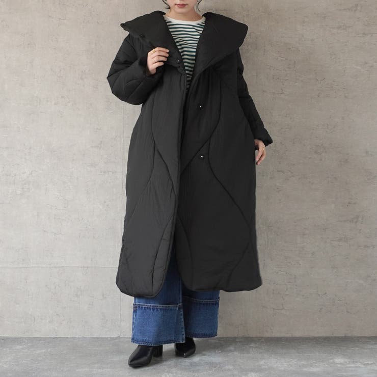 楽天市場】SELECT LEVERY ウェーブステッチパデットコート アウター