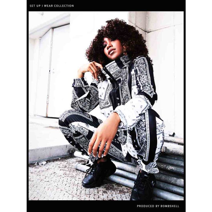 楽天市場】bombshell セットアップ LA風セットアップ ペイズリー柄