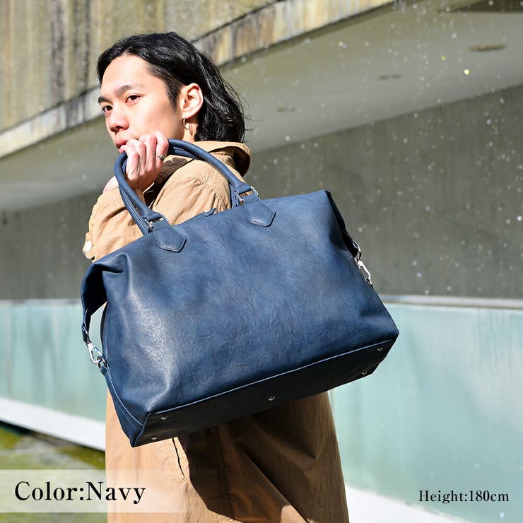 楽天市場】DEVICE ボストンバッグ 大容量 通勤 通学 メンズ フェイク