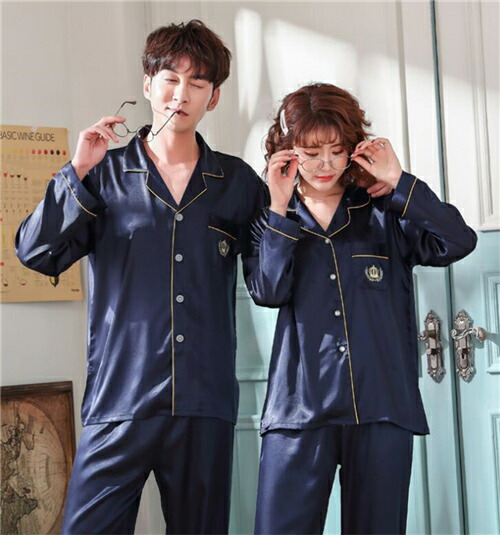 楽天市場】送料無料 ペア パジャマ 合成 シルク パジャマ ペア シルク