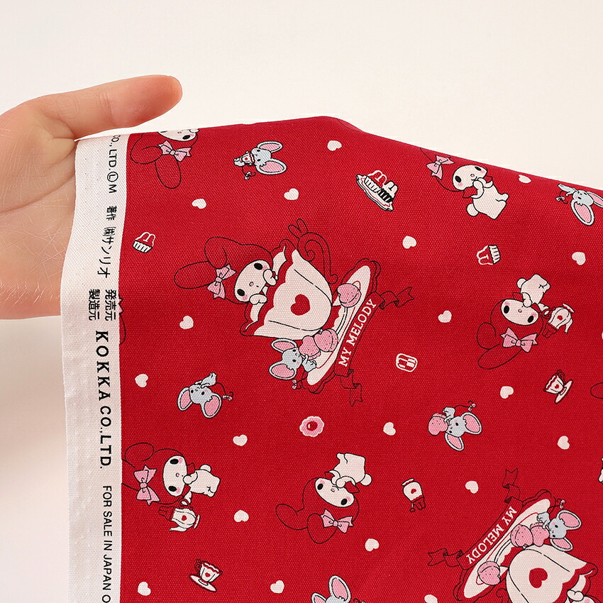 楽天市場】サンリオ マイメロディ ティー柄 オックス 50cm単位 | 切