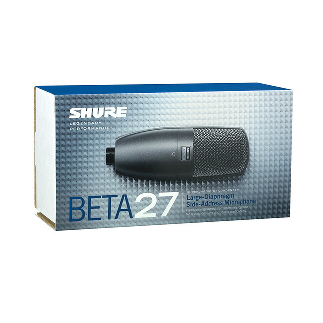 楽天市場】【メーカー保証2年】SHURE コンデンサーマイク BETA 27-X