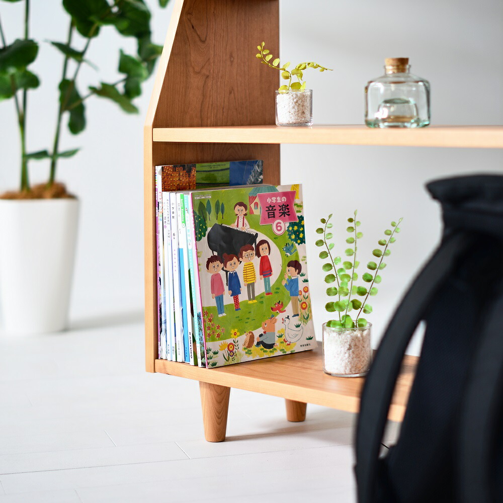 楽天市場】【送料無料/日本製】 ブラックチェリー無垢材の本棚