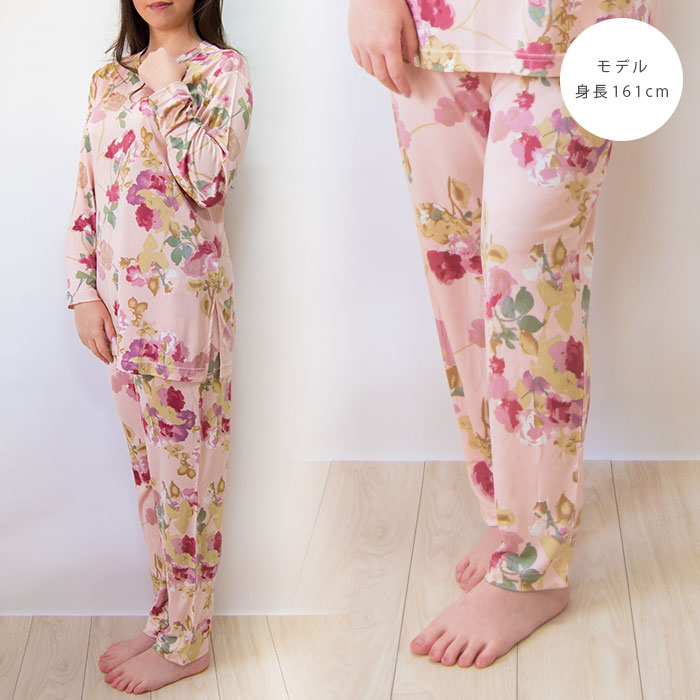 楽天市場】【シルクパジャマ】シルクニットパジャマ婦人（ピンク