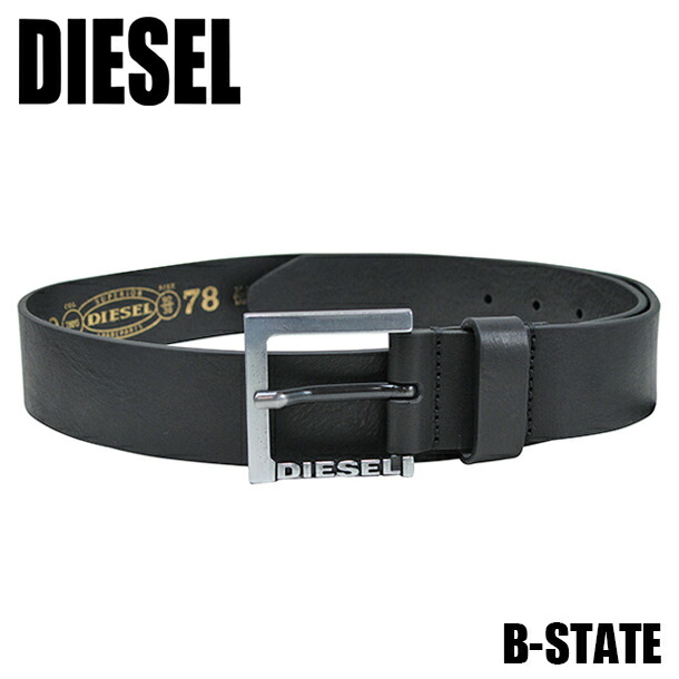 楽天市場】【新品】ディーゼル ベルト ブラック DIESEL B-STATE X04933