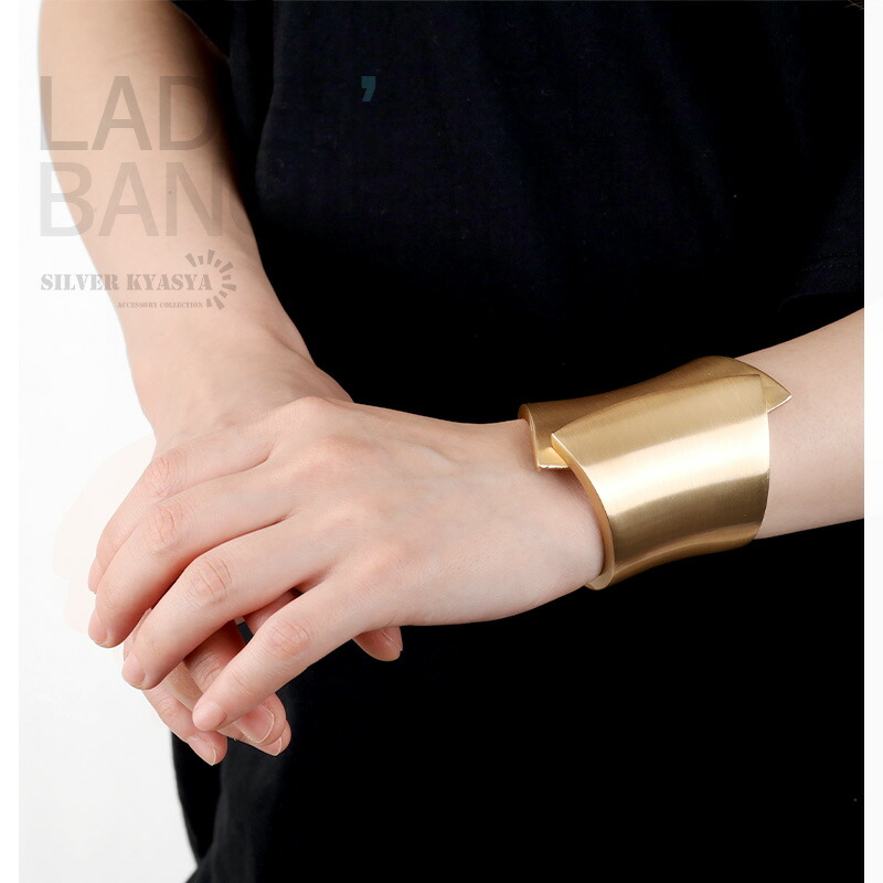 楽天市場】つや消し ワイドバングル マット シンプルバングル 太め