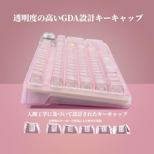 楽天市場】OUSEITECH F98pro ゲーミングキーボード 透明キーボード