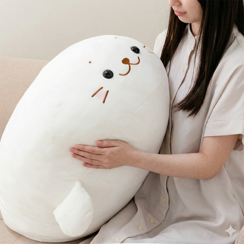 楽天市場】しろたん 抱き枕 キャラクター 大きい ぬいぐるみ 大 85cm