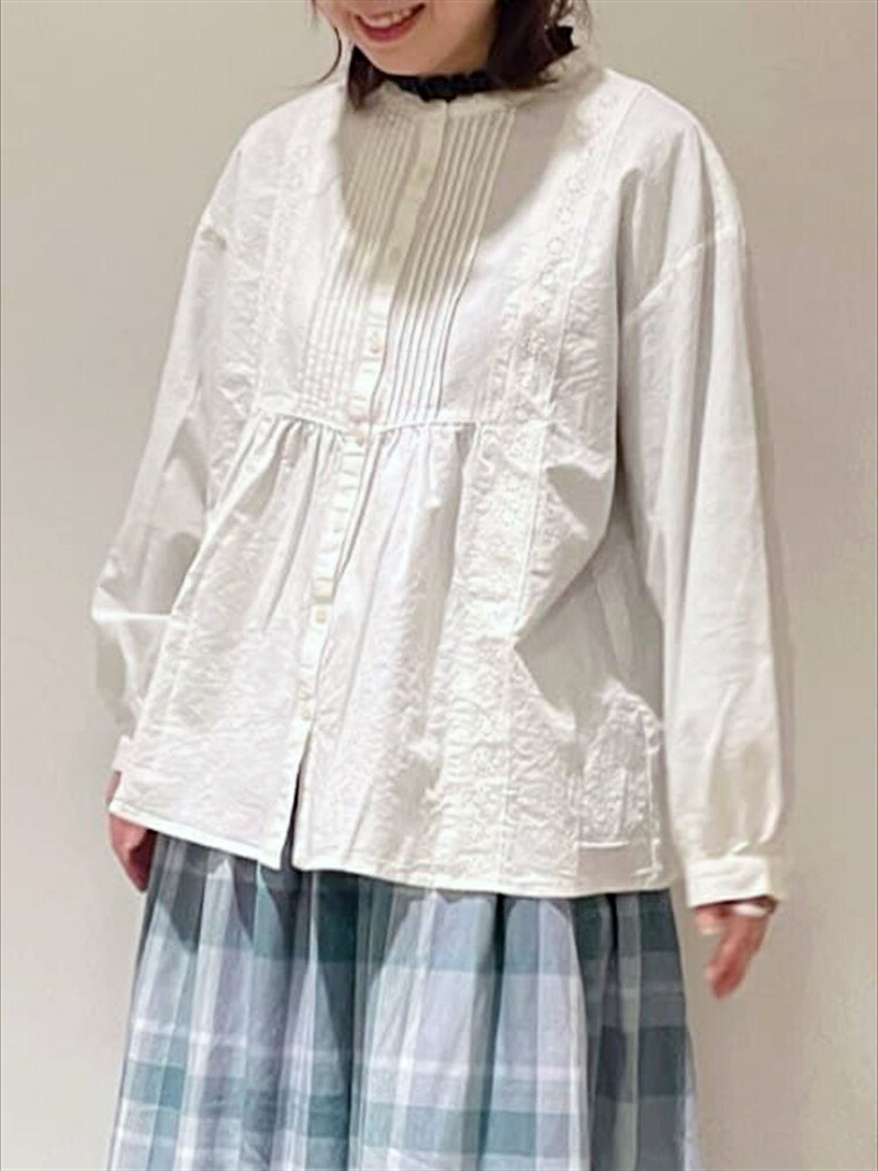 楽天市場】【SALE／64%OFF】Samansa Mos2/刺繍×レース前開きブラウス