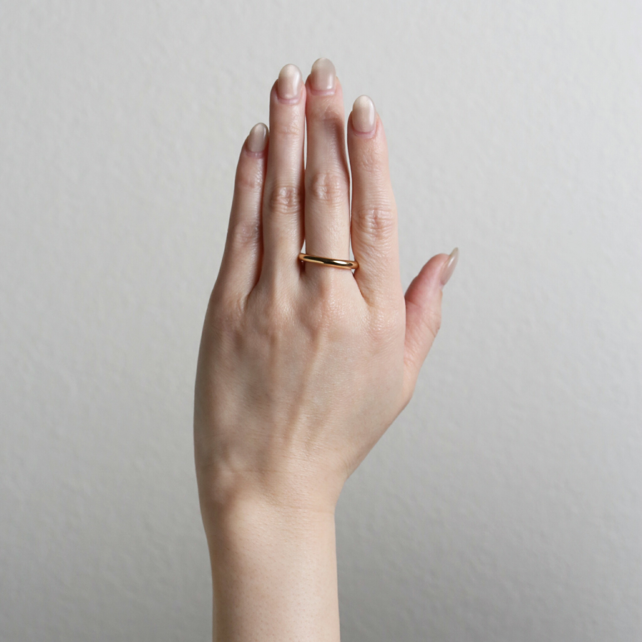 楽天市場】【Nude Ring / Hard 3mm】 K18 イエローゴールド リング