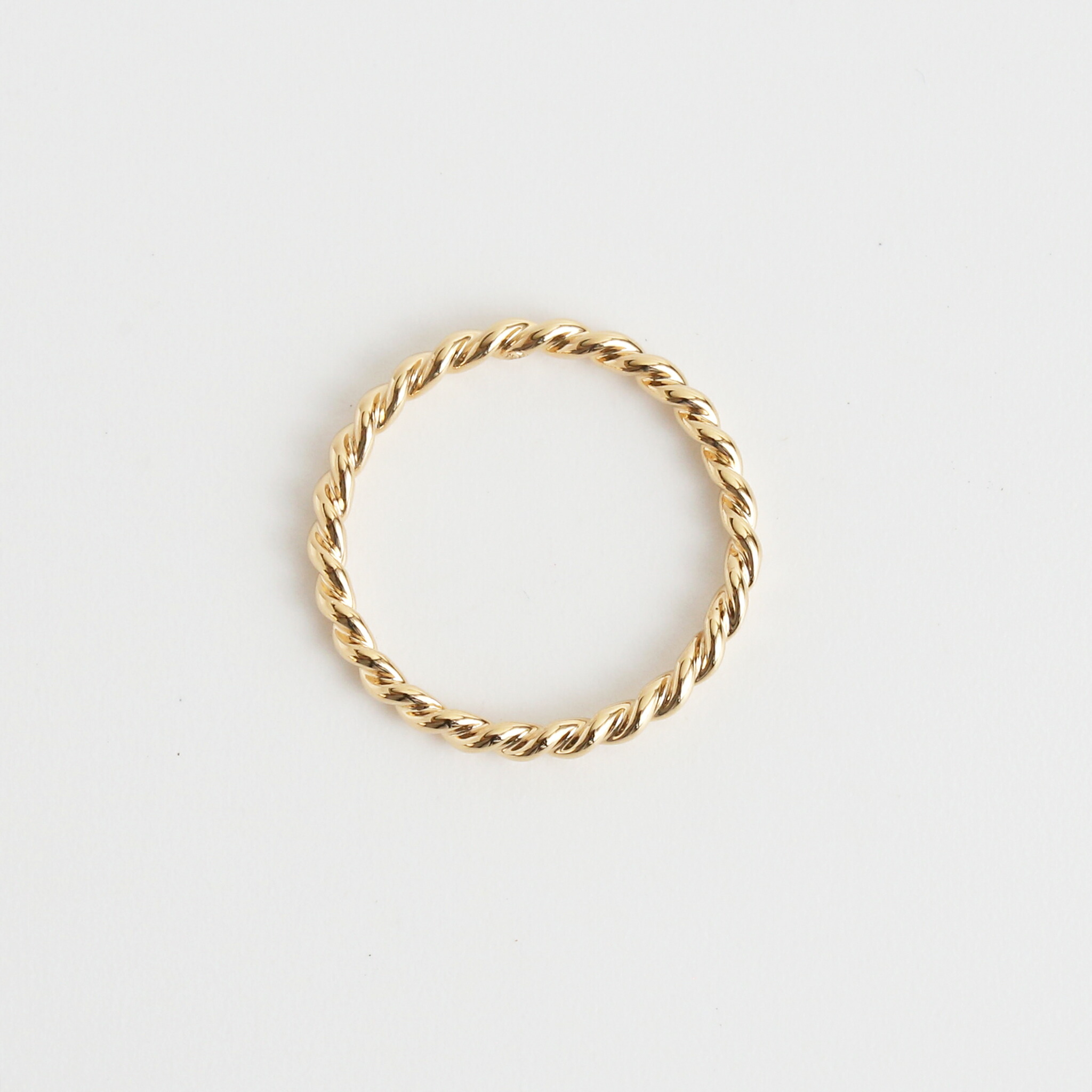 楽天市場】【Amelie Ring】 K10/K18/Pt900 一周 ツイスト 地金 リング