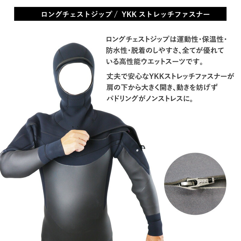 楽天市場】【 ウェットスーツ工場直販 】フード付き 日本製 ウェット