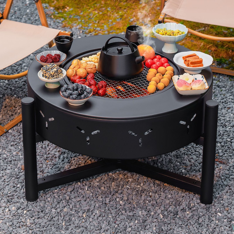 楽天市場】ファイヤーピット 焚き火台 テーブル 囲炉裏テーブル