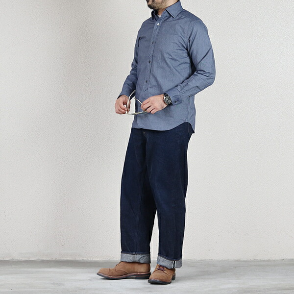 楽天市場】ナイジェル・ケーボン BRITISH OFFICERS SHIRT NAVY NIGEL