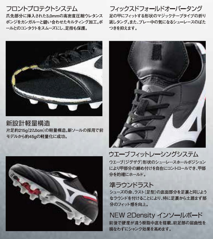 楽天市場】即発送 モレリア2 SI 取替式 MIZUNO ミズノ サッカー