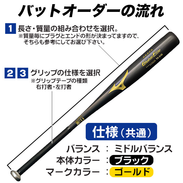 楽天市場】中学硬式バット / オーダー ミズノ 中学 硬式 バット 金属