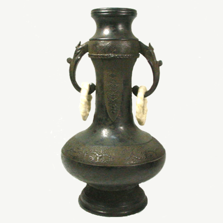 楽天市場】【名品茶道具 / 花入】 一ノ瀬宗辰作胡銅 (こどう) 下蕪遊鐶