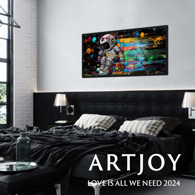 楽天市場】【新作】ARTJOY 絵画 ASTRONAUT 宇宙飛行士 50cm×95cm 額