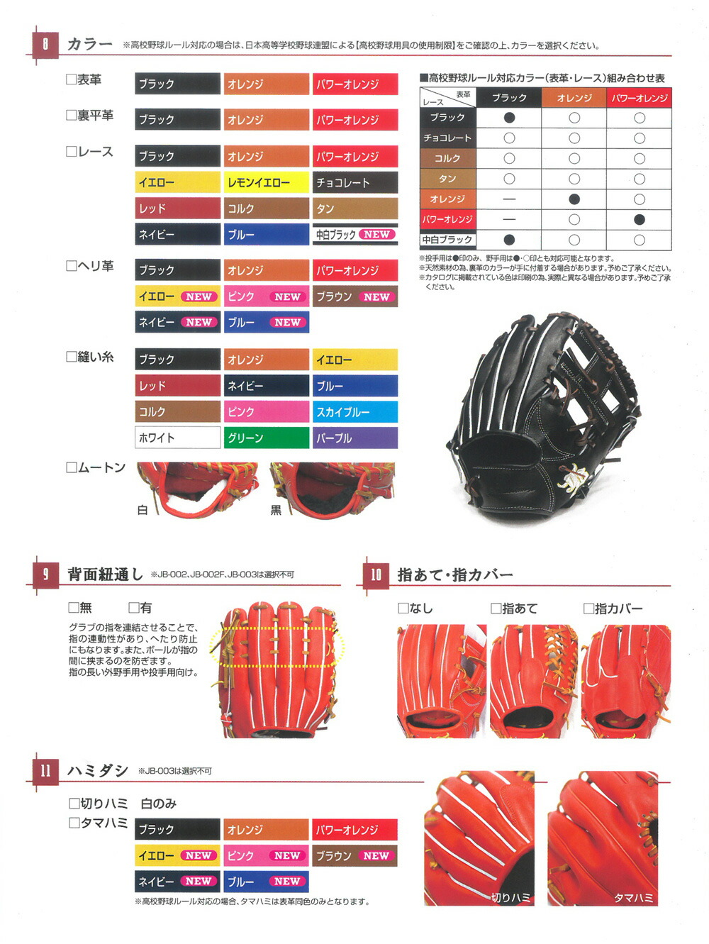 楽天市場】名入れ可能! 和牛JB オーダーグラブ・ミット 硬式用 投手