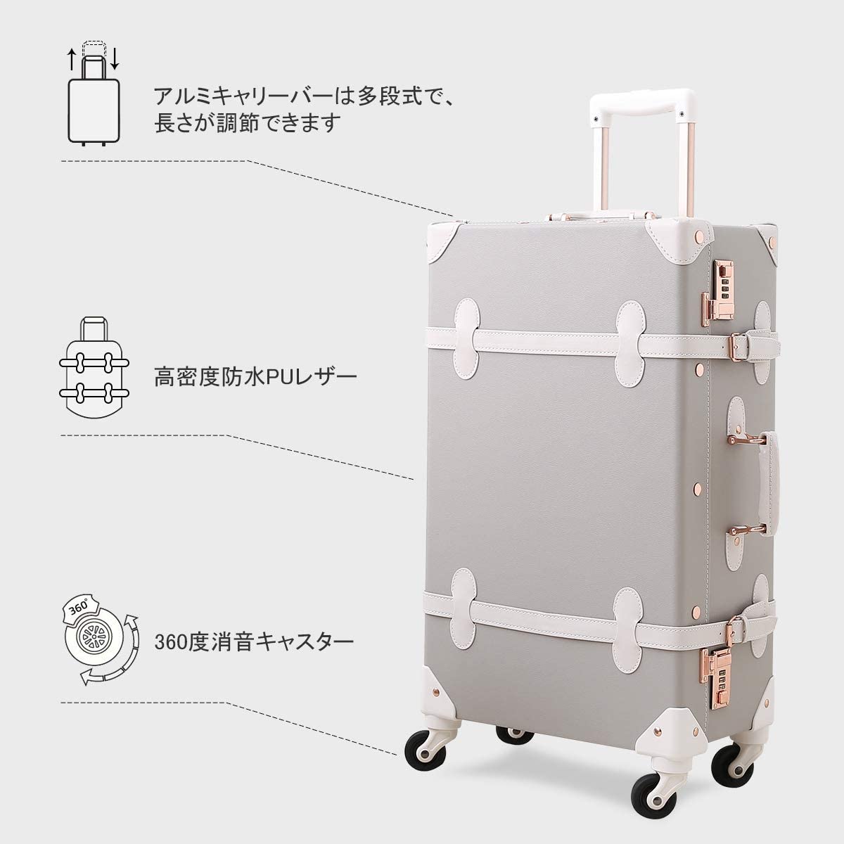 楽天市場】【uniwalker】キャリーケース かわいい MSサイズ ミニ