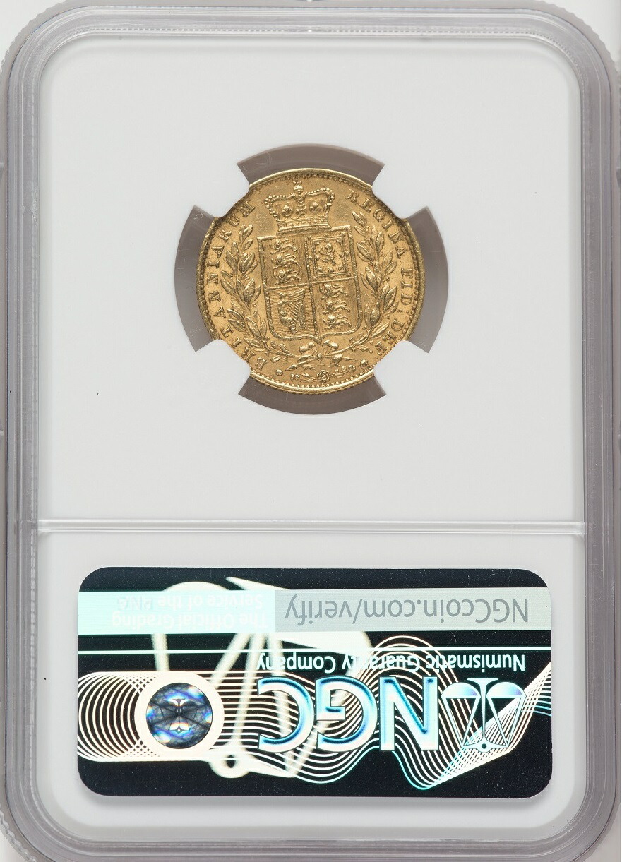 楽天市場】NGC鑑定 1855年 AU55 イギリス ビクトリア女王 ソブリン金貨