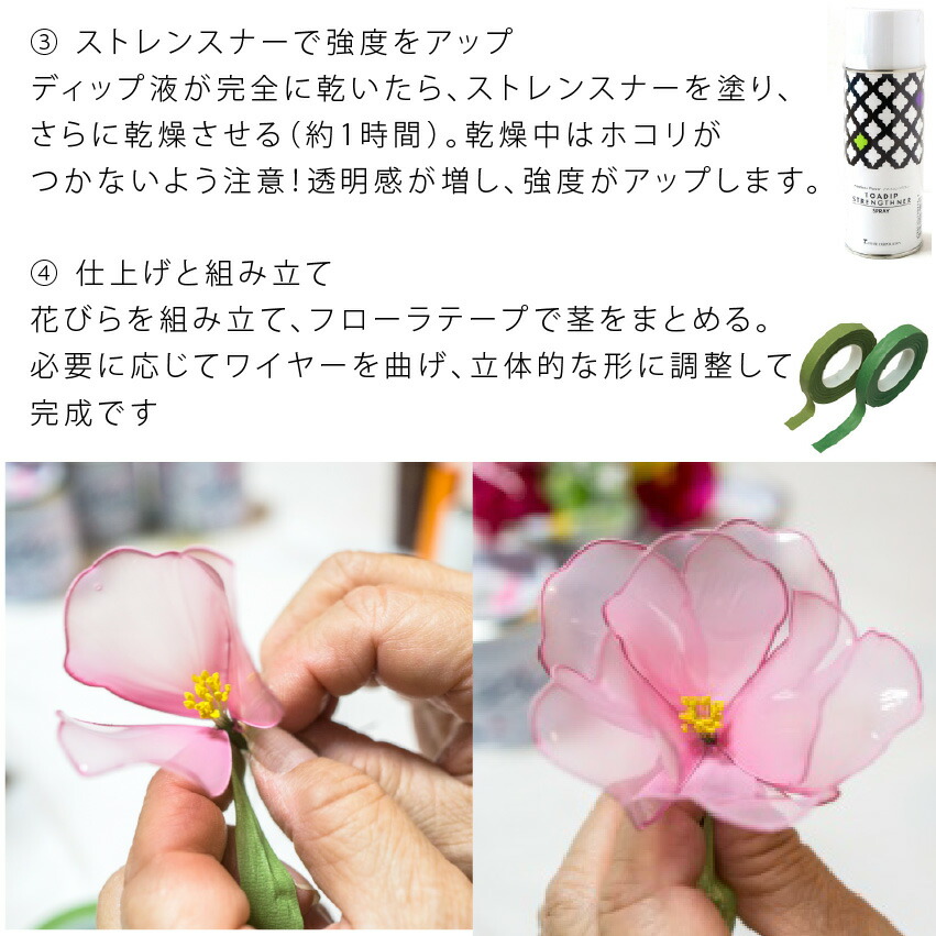 楽天市場】ディップ液 アメリカンフラワー トアディップ 160ml 全28色