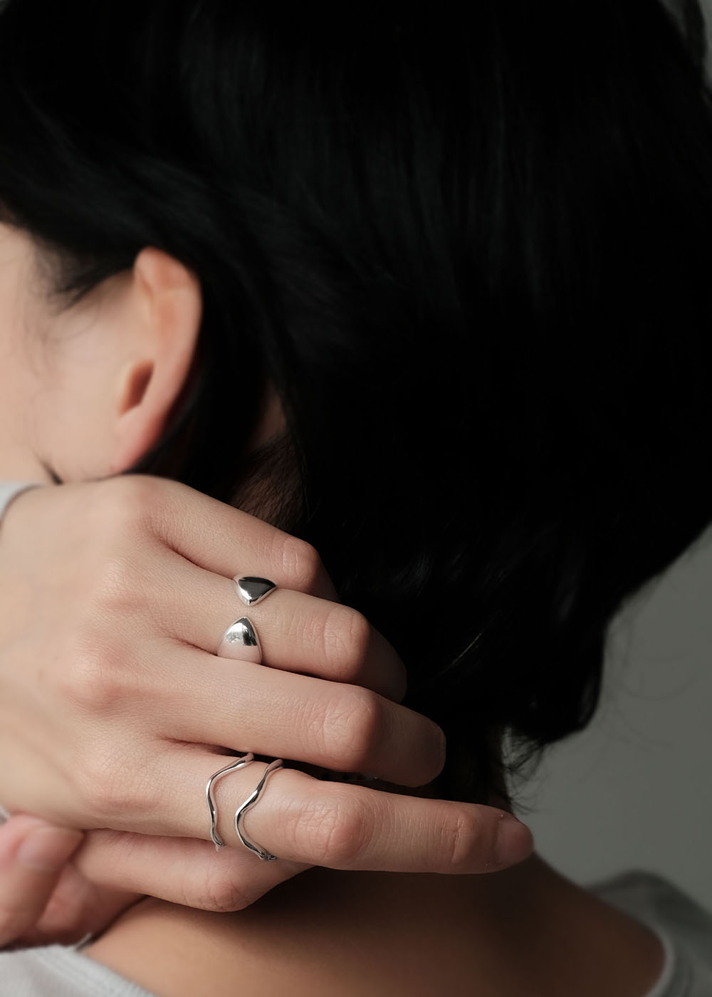 楽天市場】ダブルウェーブ ニュアンス リング S925 シルバー925