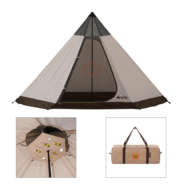 楽天市場】【正規販売店】ロゴス Logos SNOOPY Tepee テント 86001083