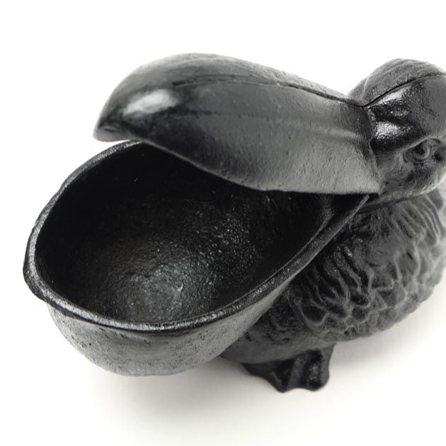 鉛ガラス 置物 小物入れ ペリカン 鉛ガラス 置物 小物入れ ペリカン