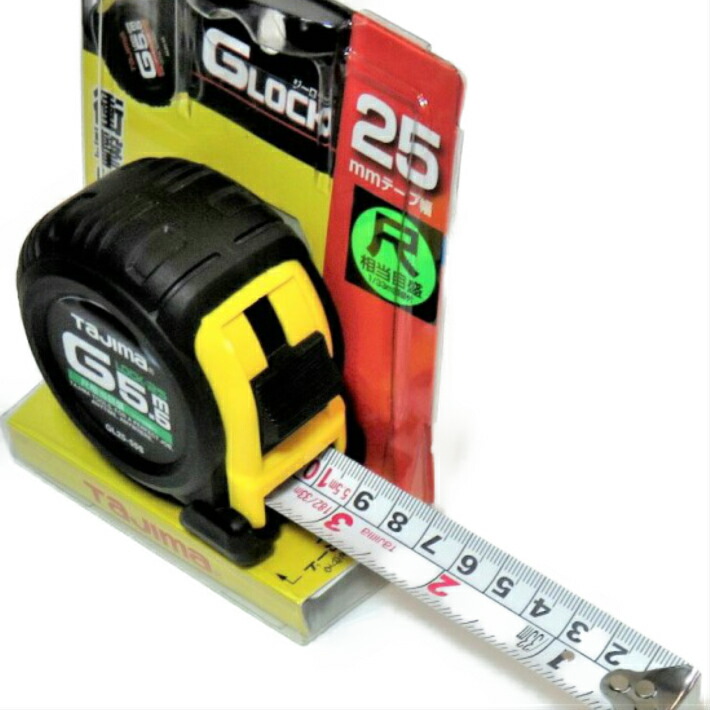 楽天市場】タジマ コンベックス Gロック-25 5.5m 尺相当目盛付 GL25