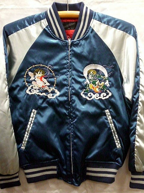 楽天市場】スカジャン 風神雷神 日本製本格刺繍のスカジャン