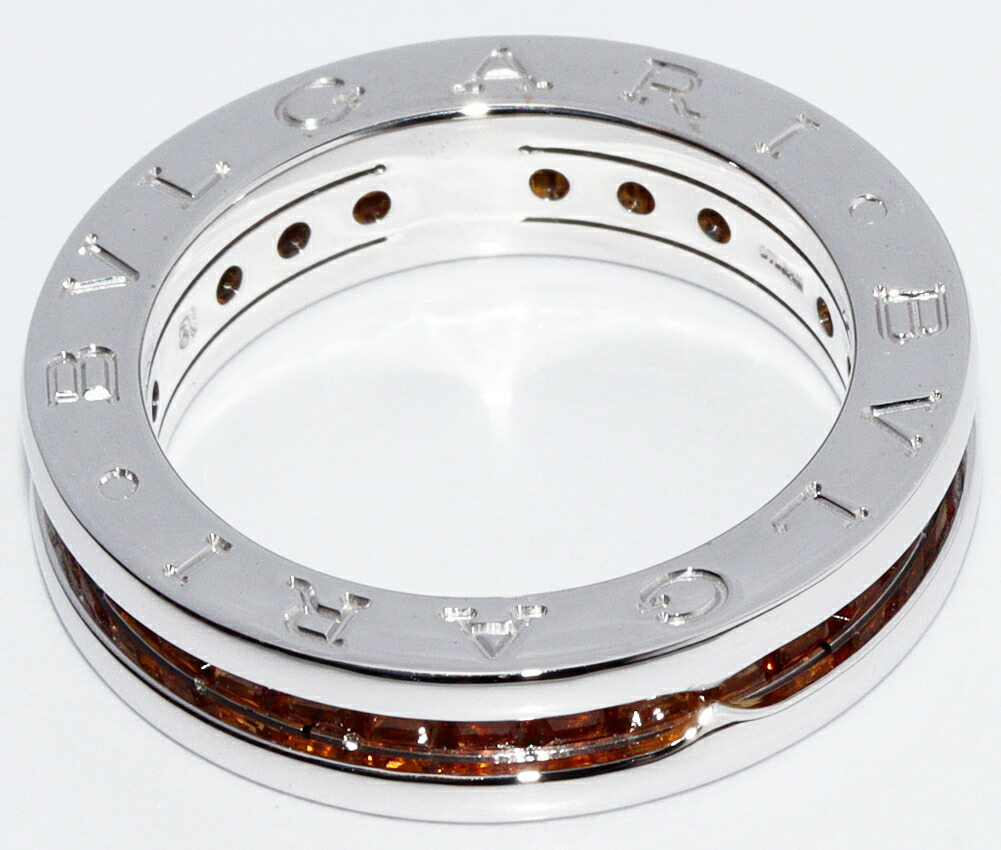 楽天市場】ブルガリ 指輪 K18WG シトリン B.zero1 ビーゼロワンリング