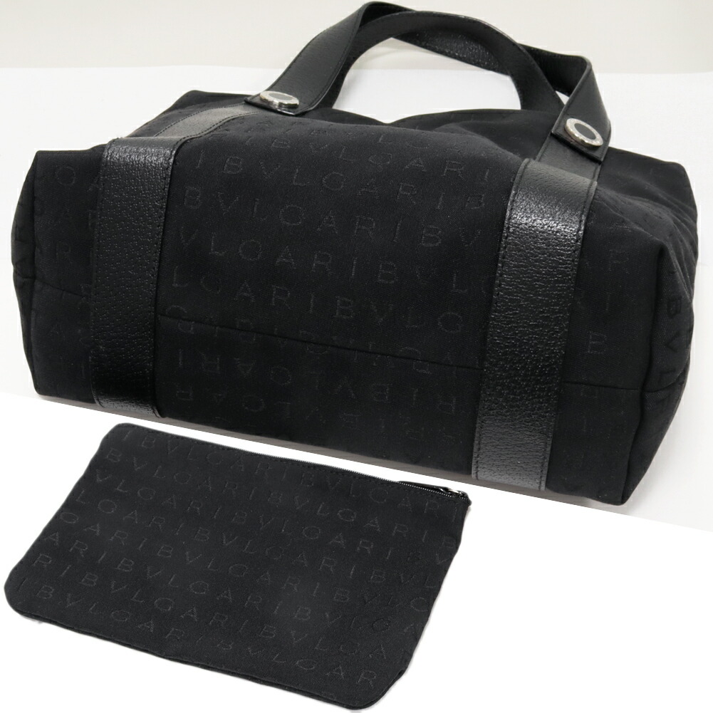 楽天市場】ブルガリ トートバッグ ハンドバッグ ロゴマニア キャンバス