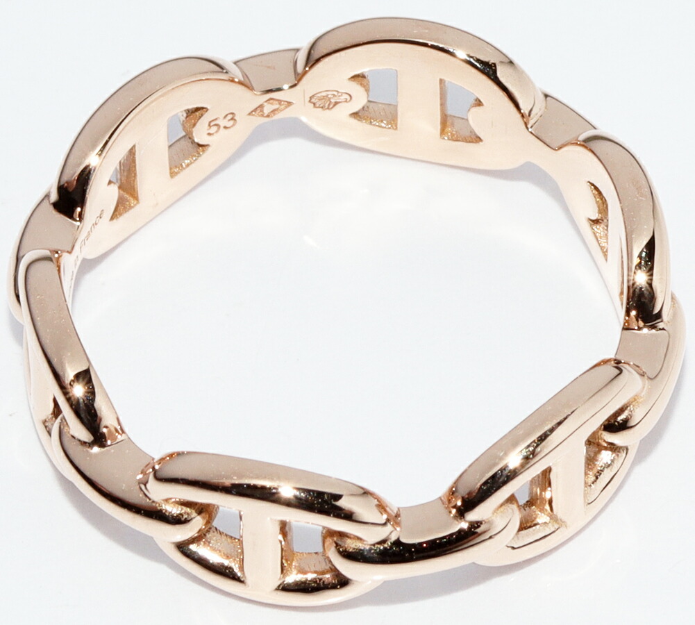 楽天市場】エルメス 指輪 K18PG シェーヌダンクル アンシェネリング PM