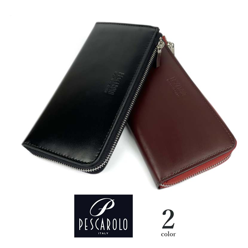 楽天市場】全2色 PESCAROLO ペスカロロ イタリアンレザーL字ファスナー