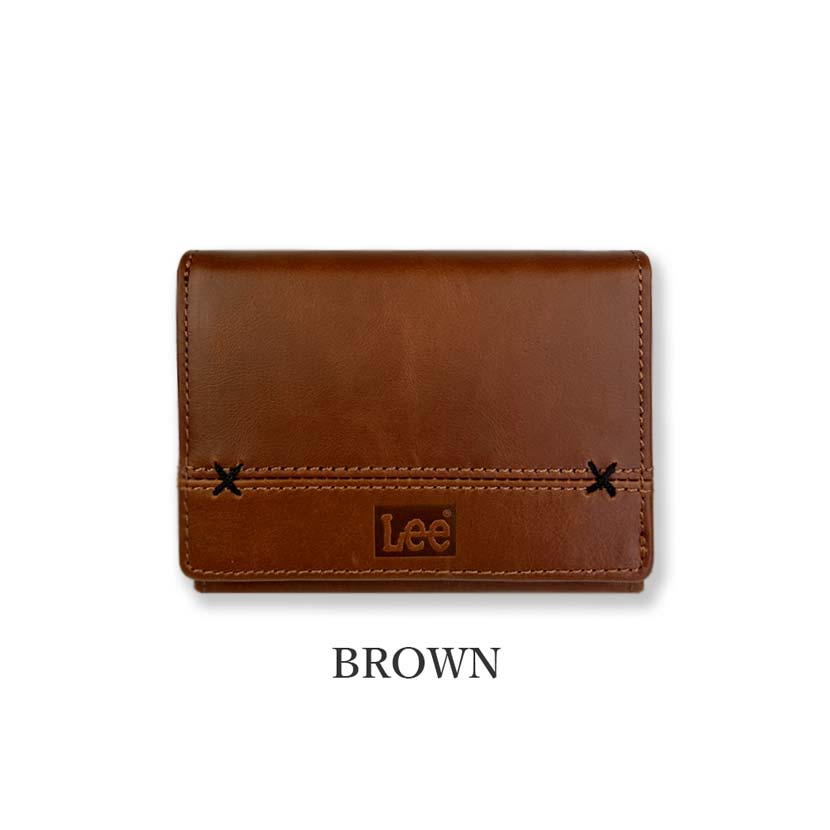 楽天市場】【全4色】 Lee リー クロスステッチデザイン 二つ折り 財布