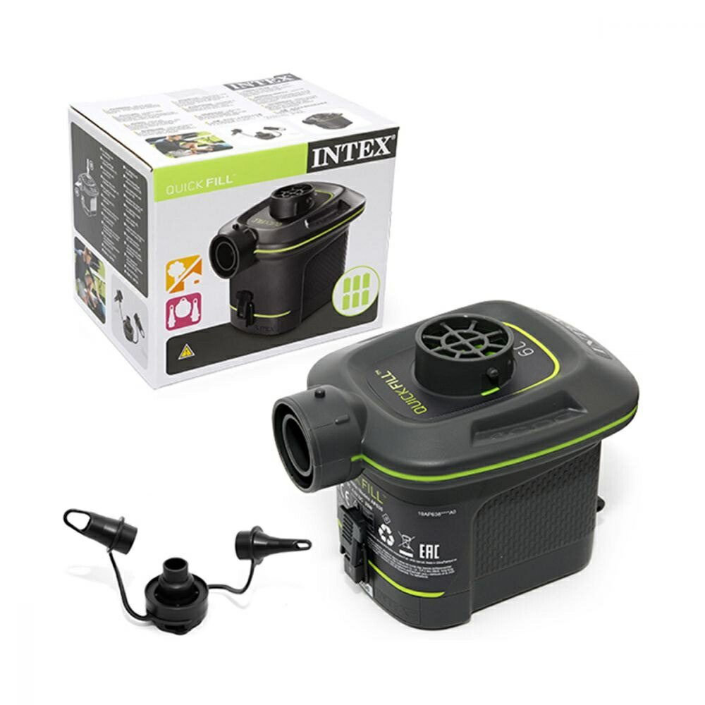 楽天市場】【INTEX】電動空気入れ クイックフィル バッテリーポンプ