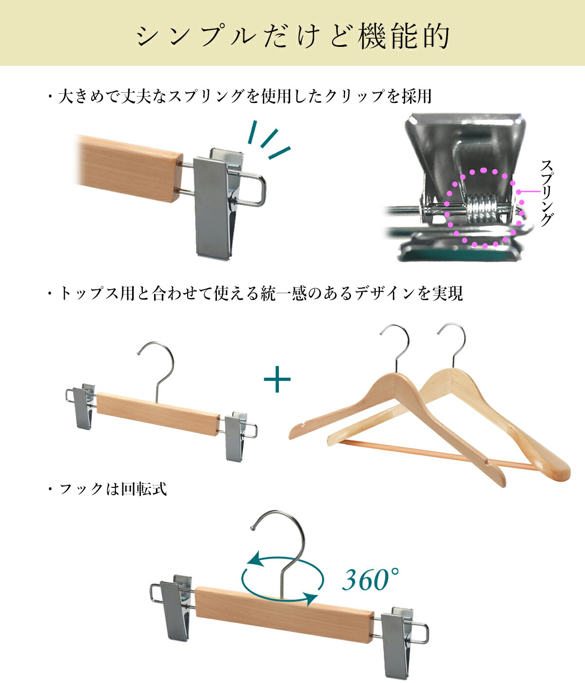 楽天市場】クリップハンガー ハンガー 2本 10本 20本 50本 送料無料