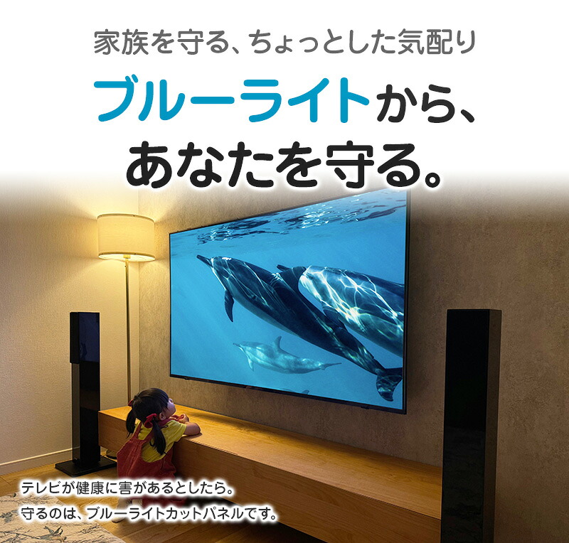 楽天市場】ブルーライトカット 液晶テレビ保護パネル 50インチ 50型