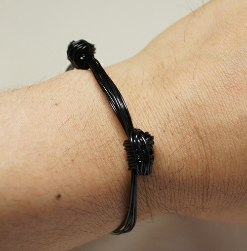 楽天市場】「死亡遊戯」エレファント・ヘアーブレスレット黒色（Black