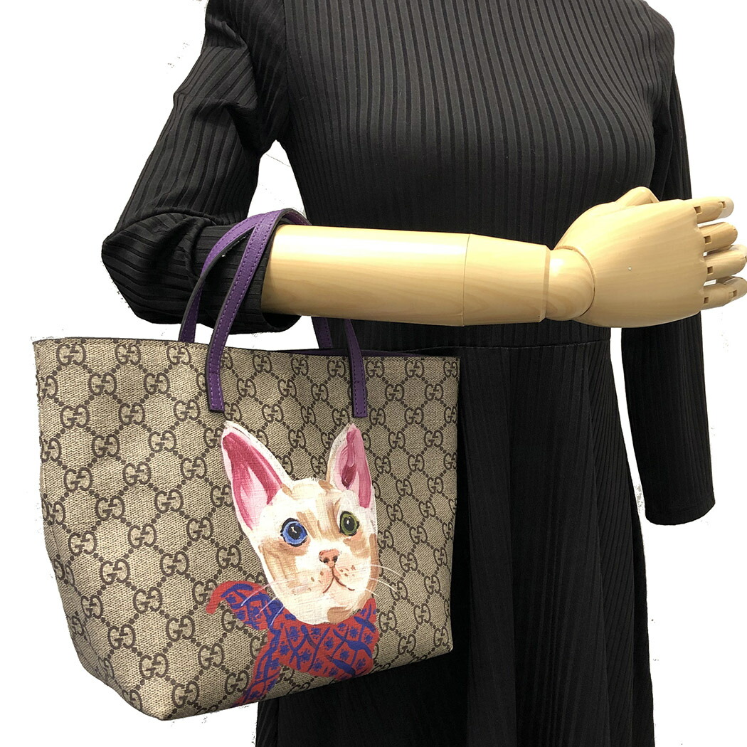 楽天市場】グッチ チルドレンズ トートバッグ 猫 キャット プリント