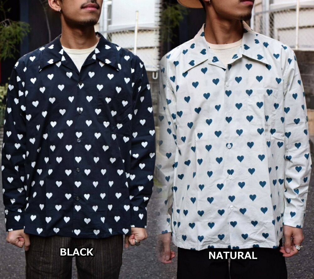 楽天市場】DRESS HIPPY DH-HEART L/S SHIRT BLACK NATURAL ドレス