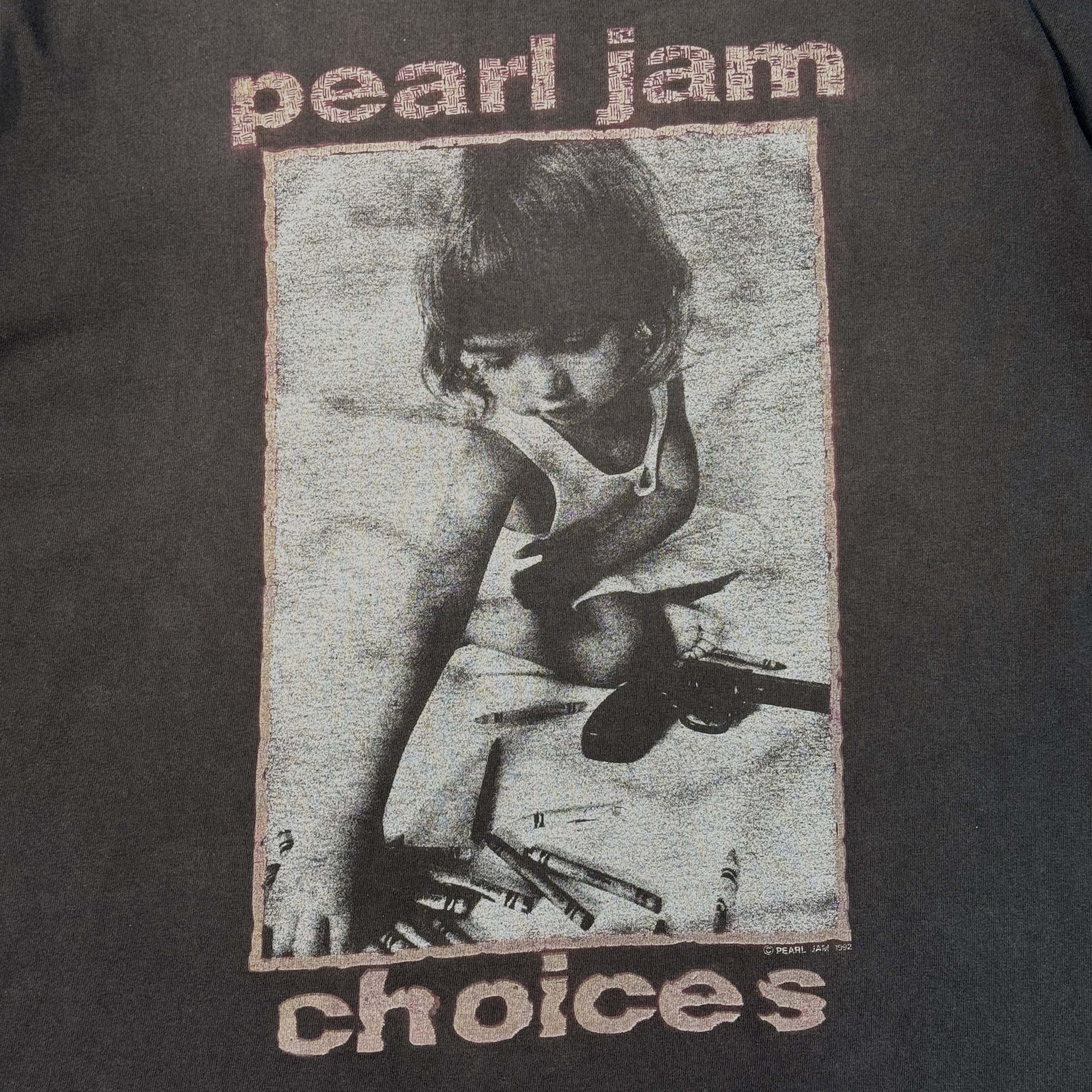 楽天市場】【海外買付ヴィンテージTシャツ】Pearl Jam 【choices】1992