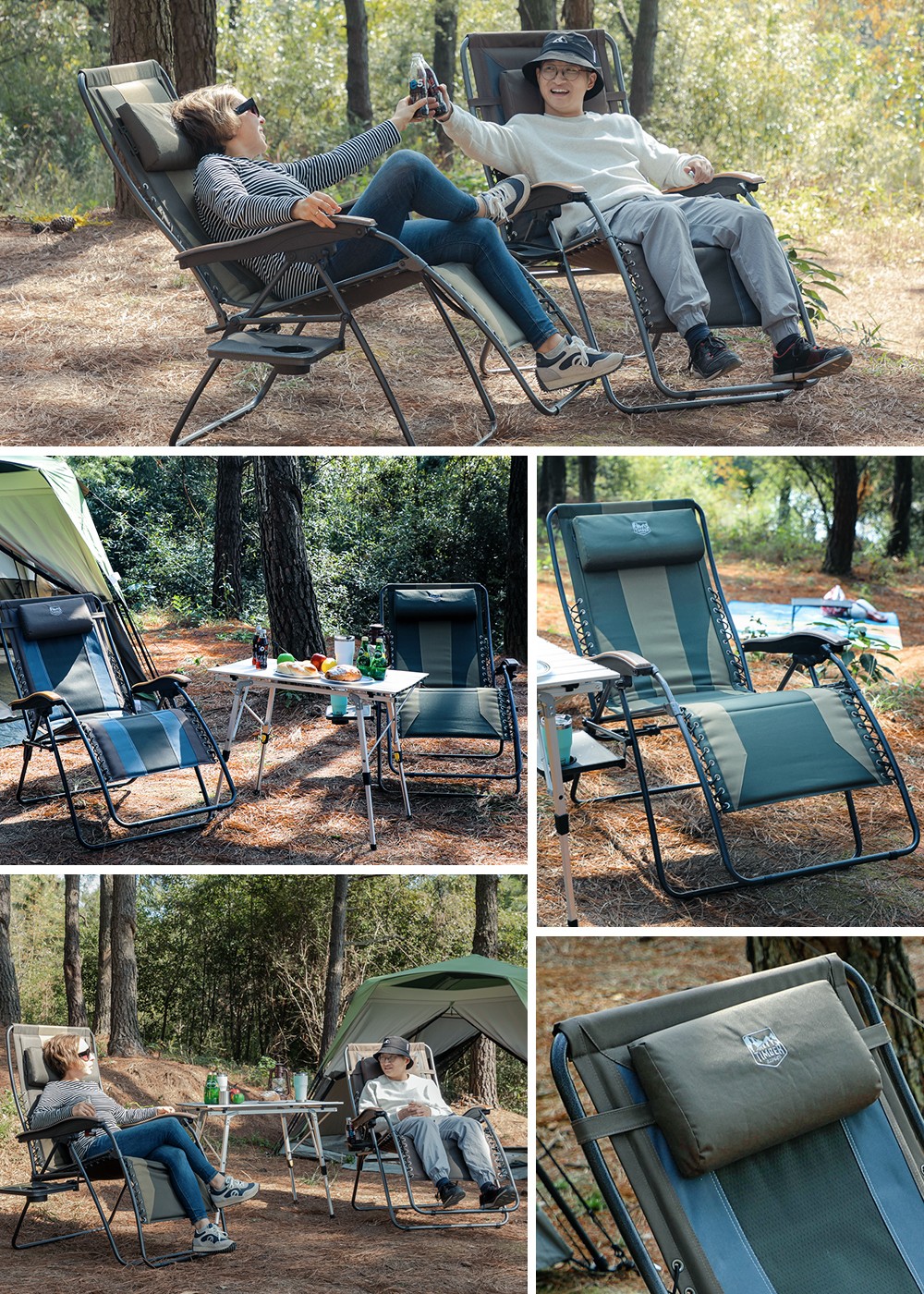 楽天市場】TIMBER RIDGE リクライニングチェア 折りたたみ アウトドア