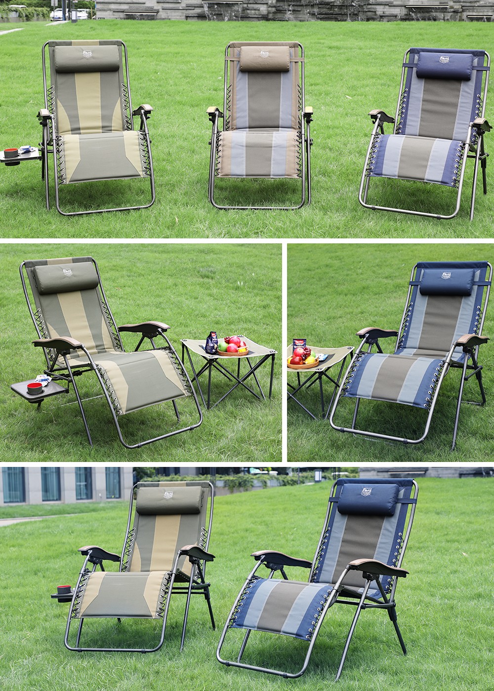 楽天市場】TIMBER RIDGE リクライニングチェア 折りたたみ アウトドア