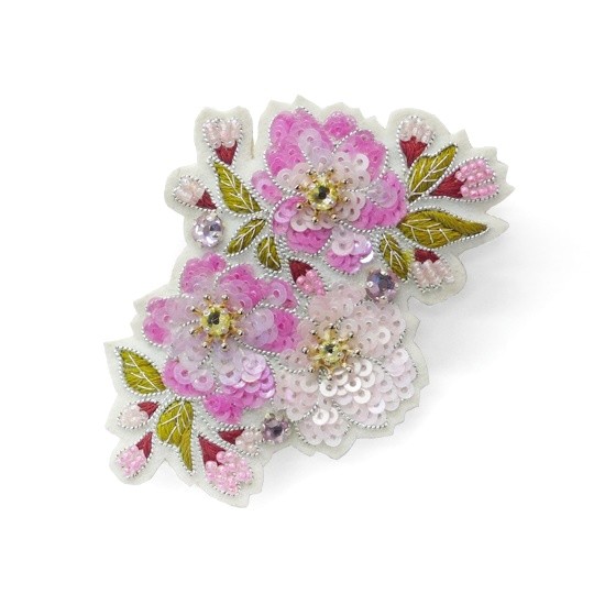 楽天市場】チリア 田川啓二 花桜のブローチ ビーズ刺繍 刺しゅう 桜 お