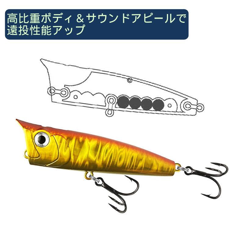 楽天市場】【送料無料】 トップウォーター ルアー トップウォーター