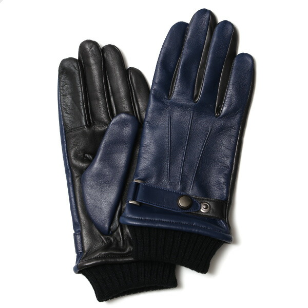 楽天市場】KURODA(クロダ) 仔羊革 本革 手袋 メンズ スマホ対応 ブルー