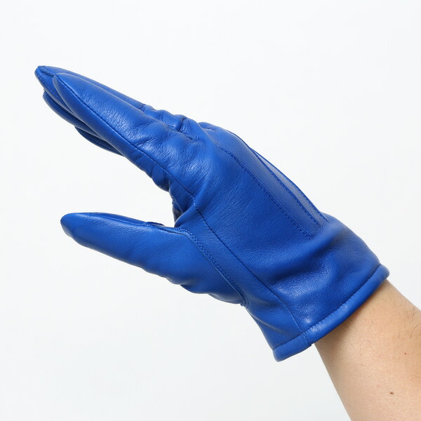 楽天市場】手袋 メンズ カシミヤ裏地 イタリア製仔羊革 国産 ブルー